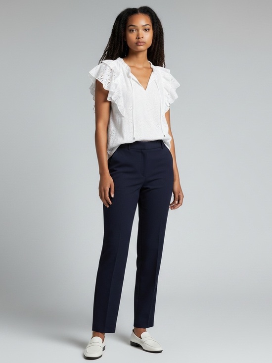 entro Tops - Entro White Floral Top Lg